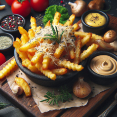 Papas Fritas con Trufa y Parmesano