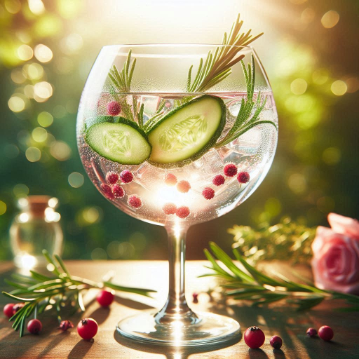 Refrescante alquimia: Gin tonic de romero, pepino y pimienta rosa