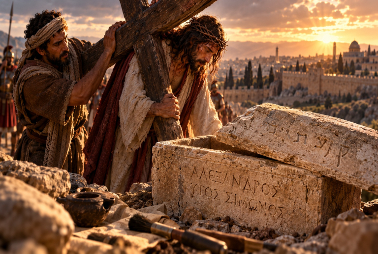 La inscripción que vuelve a poner rostro a Simón de Cirene: ¿apareció la familia del hombre que cargó la cruz de Jesús?
