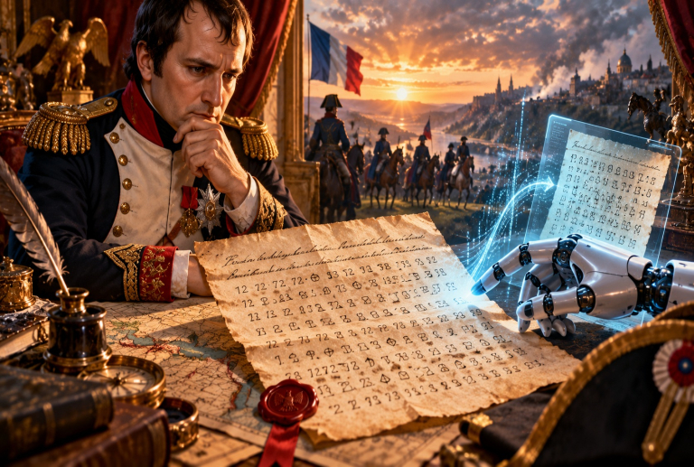 El mensaje secreto de Napoleón que esperó 217 años: la inteligencia artificial rompe el código del emperador